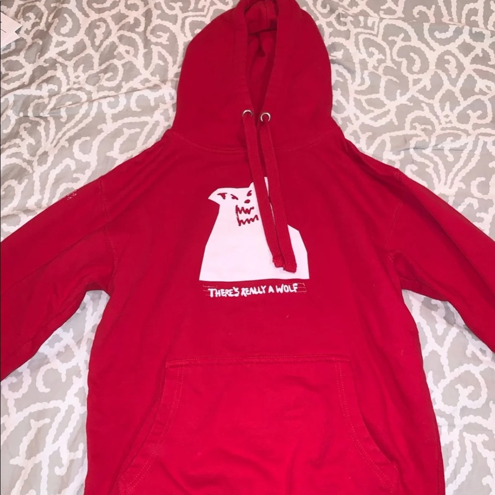Russ There’s Really a Wolf Red Hoodie